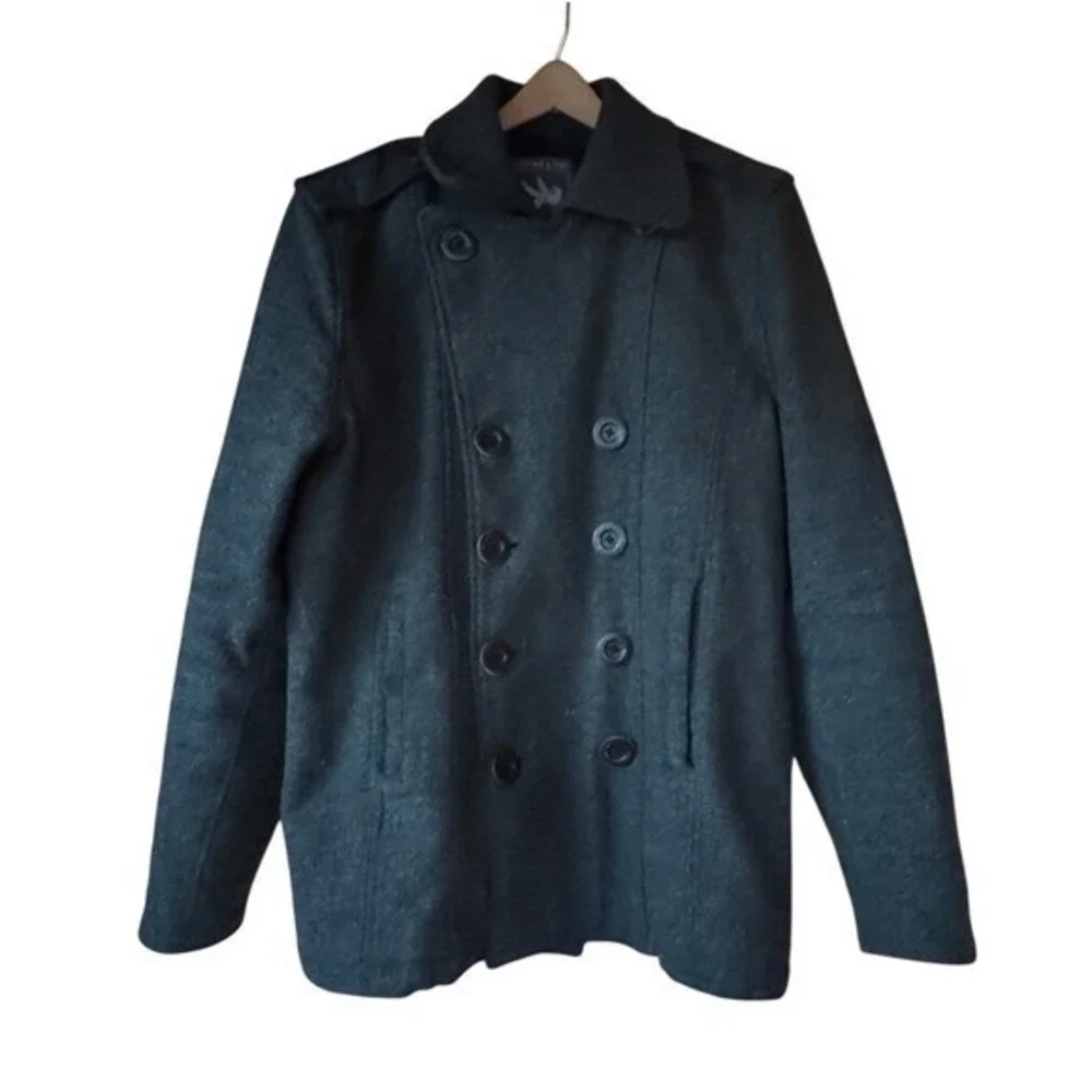 I. Spiewak & Sons Peacoat Wool Grey Thinsulate Men's Size Large Stadium